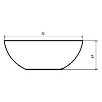 Чаша выпарительная №3 (40 мл) d=60 мм, h=22 мм